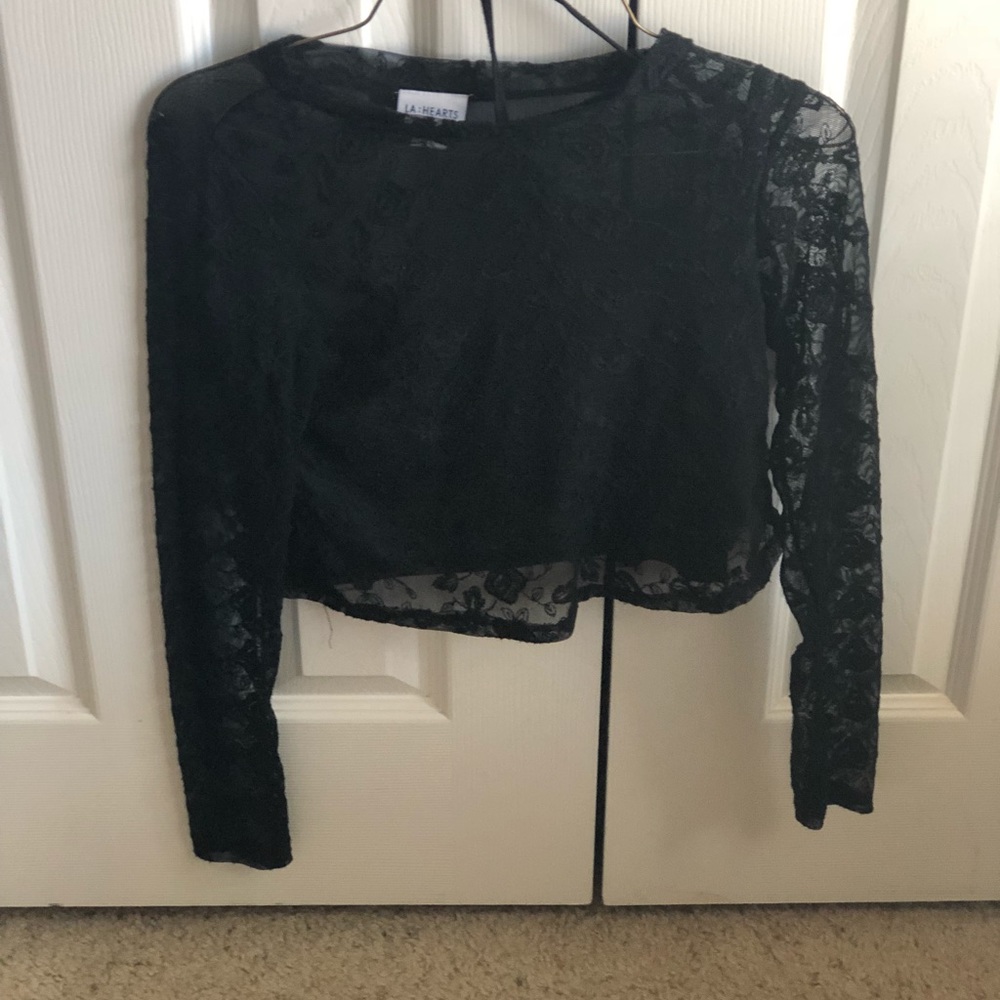 Long sleeve crop top